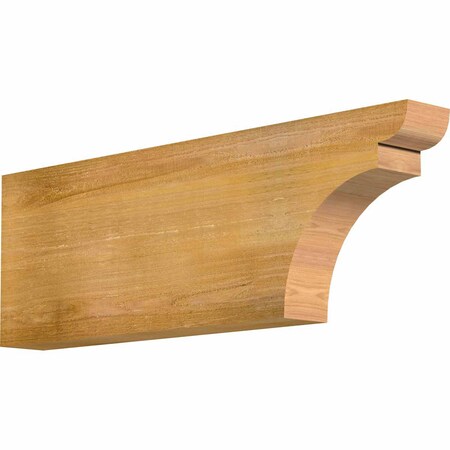 Ekena Millwork Yorktown Rough Sawn Rafter Tail, Western Red Cedar, 4"W x 12"H x 36"L RFT04X12X36YOR00RWR